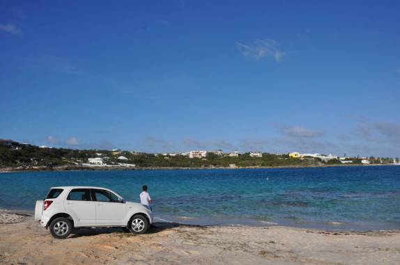 Nosso belo carrinho em Anguilla